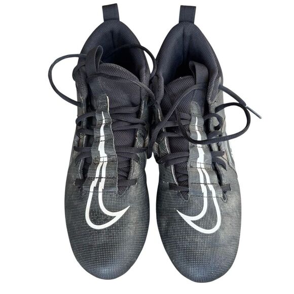 Nike Alpha Menace Varsity 3 Men’s Size 8.5 Black Football Cleats CV0586-010 - Picture 2 of 10